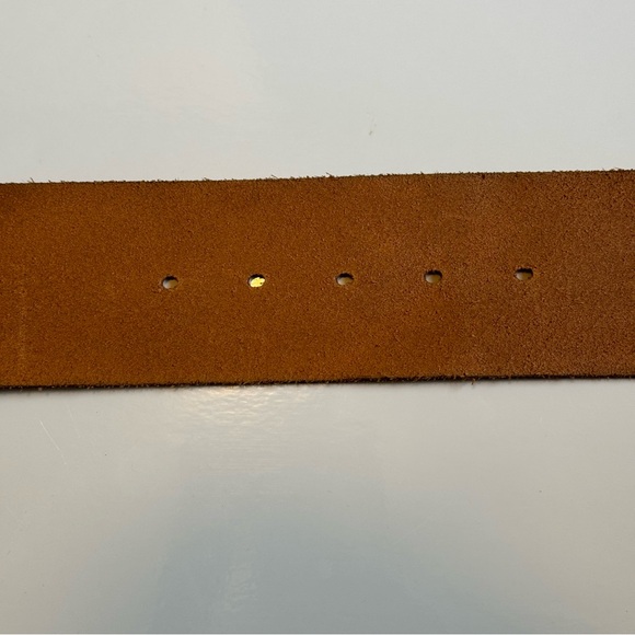 Fossil Genuine Leather Wide Belt - Size: L - Picture 5 of 6